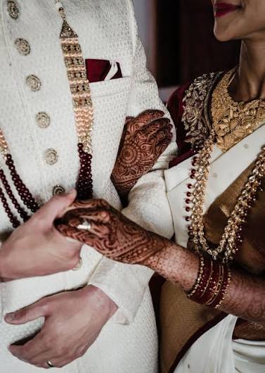 Wedding couple detail